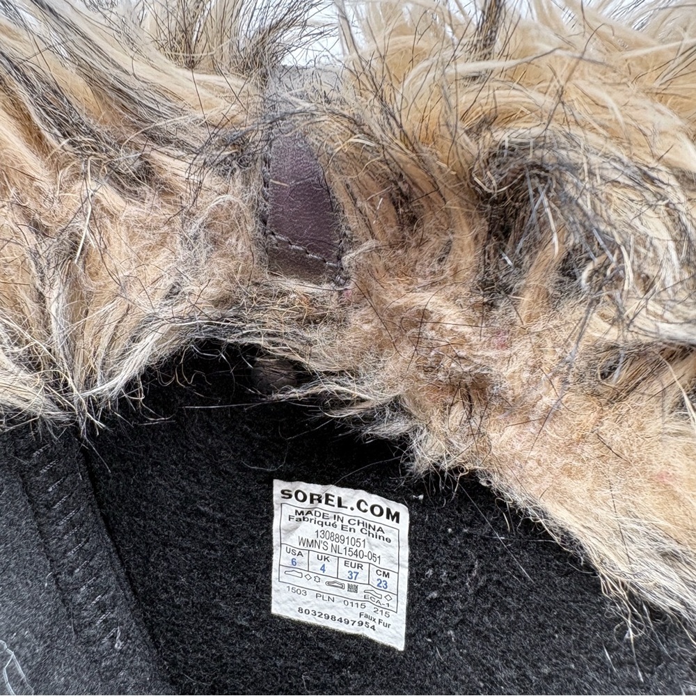 SOREL Joan of Arctic Suede Winter Snow Boots in Quarry Grey 6 - Picture 11 of 13